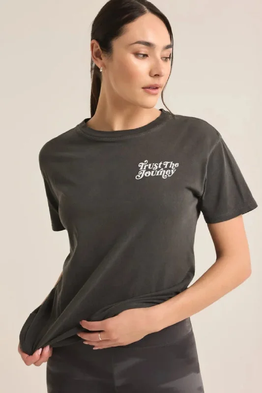 Z Supply: Journey Boyfriend Tee in Black Sand