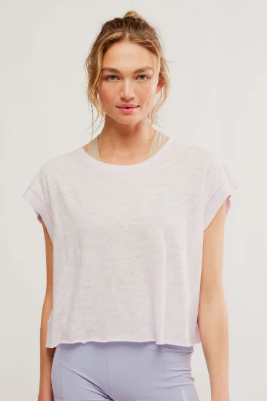 Free People: My Time Tee in Rose Quartz