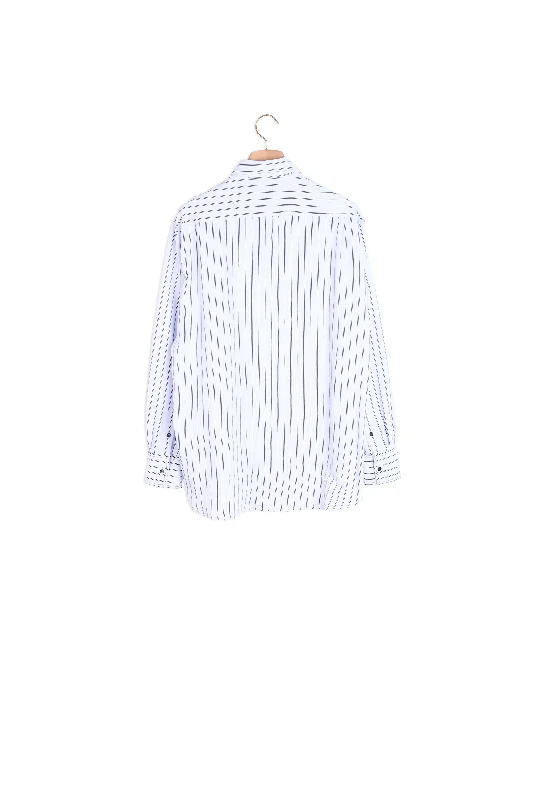 Chemise en popeline rayée