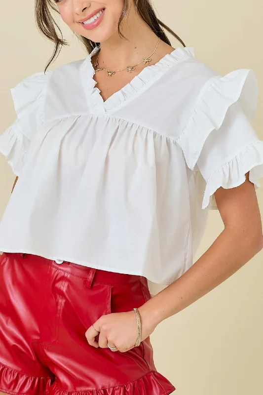 Colette Blouse in White