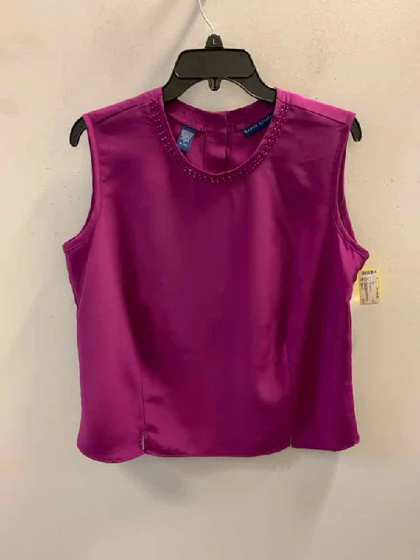 KAREN SCOTT Tops Size L MAGENTA TOP